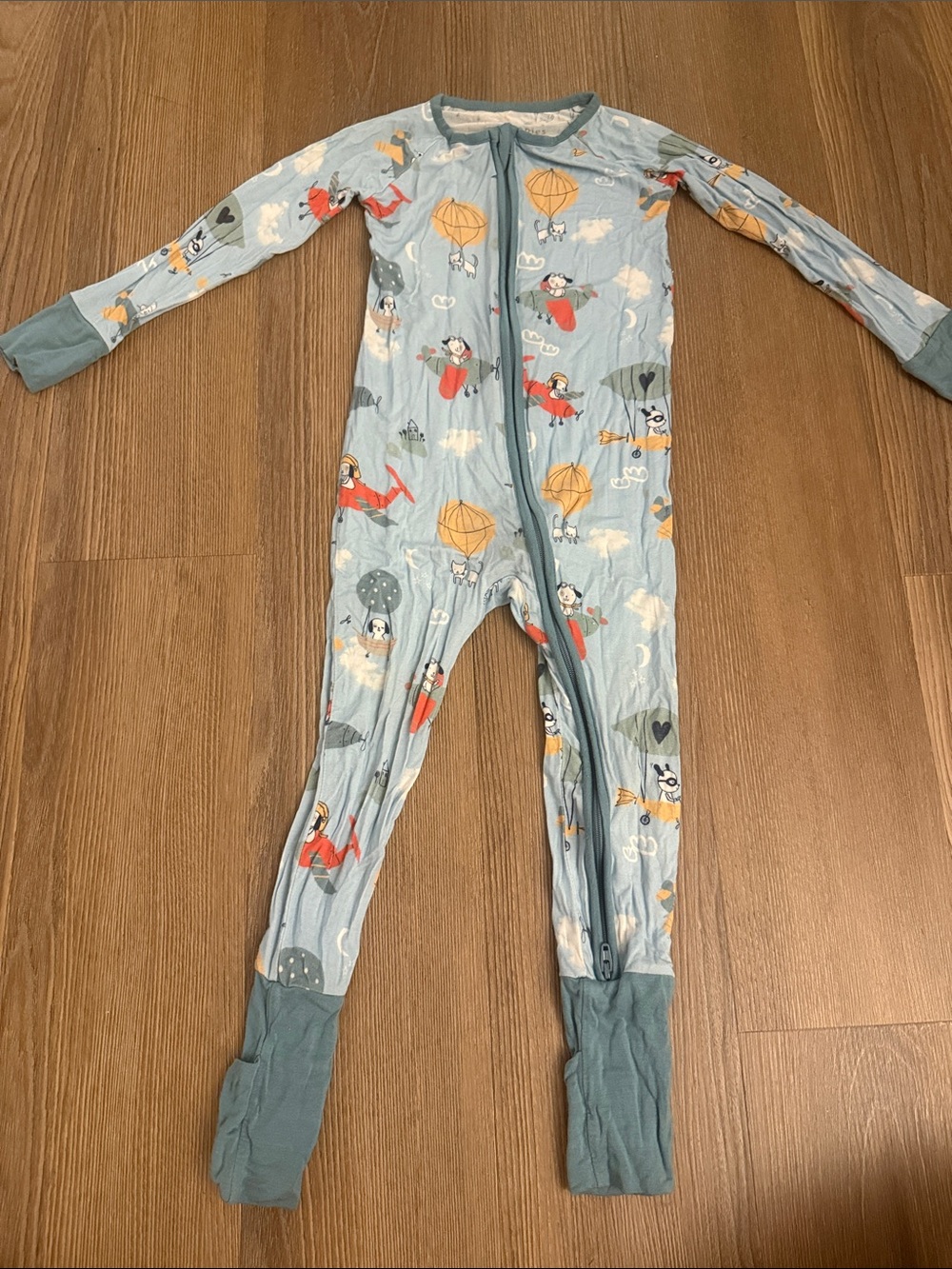 Little sleepies fly away with me dog zippy - 2T